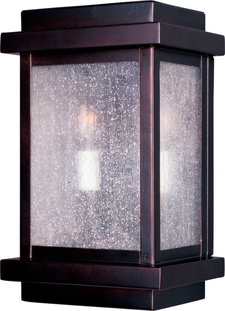 Cubes 2-Light Outdoor Wall Lantern Burnished - C157-4651CDBU