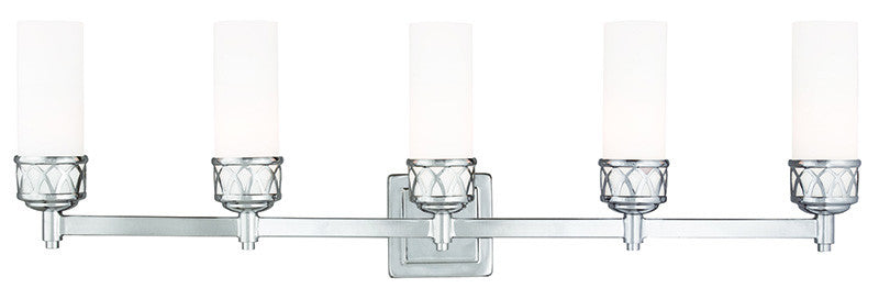 Livex Westfield 5 Light Polished Chrome Bath Light - C185-47185-05