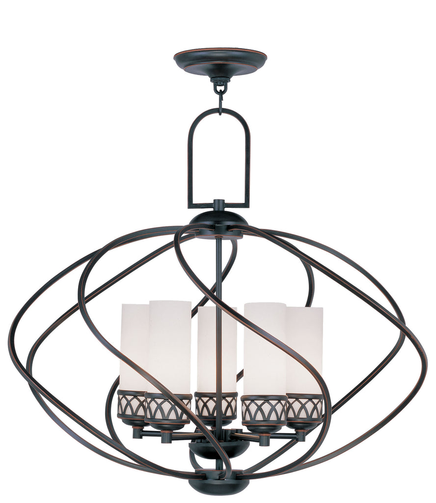 Livex Westfield 5 Light Olde Bronze Chandelier - C185-4725-67