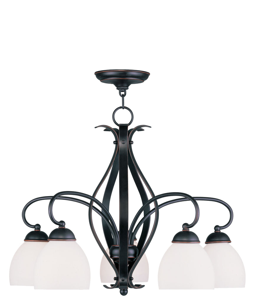 Livex Brookside 5 Light Olde Bronze Chandelier - C185-4775-67