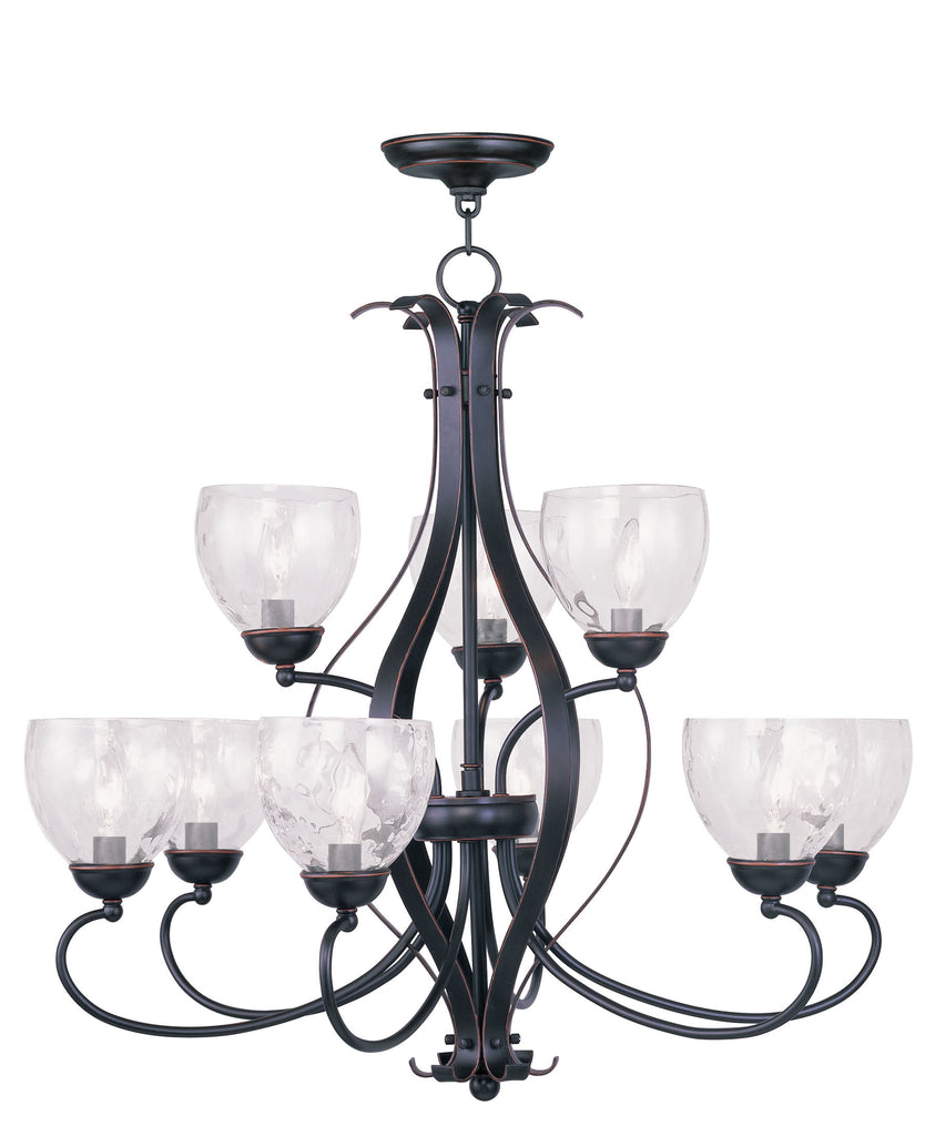 Livex Brookside 9 Light Olde Bronze Chandelier - C185-4809-67