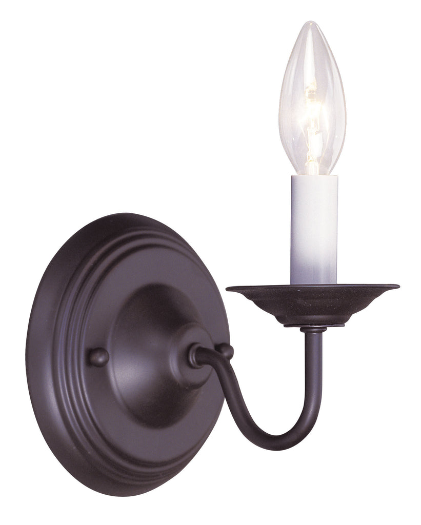 Livex Williamsburgh 1 Light Bronze Wall Sconce - C185-5017-07