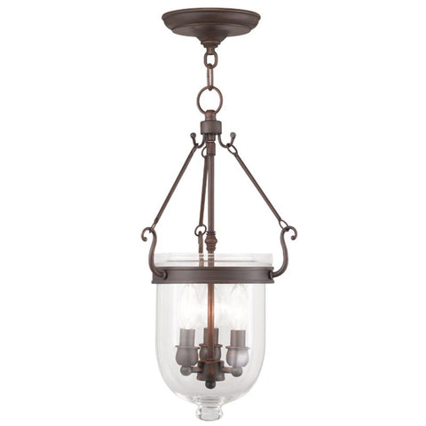 Livex Jefferson 3 Light Imperial Bronze Chain Lantern  - C185-5063-58