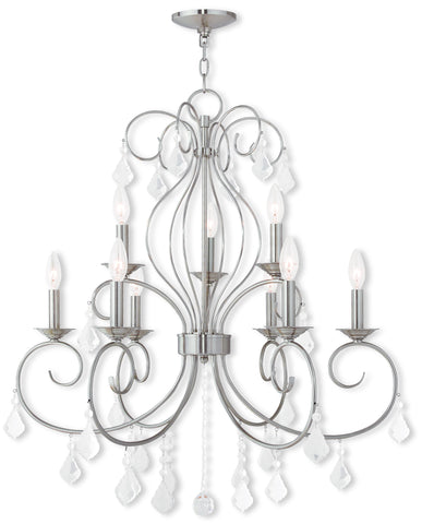 Livex Donatella 6 Light + 3 Light BN Chandelier - C185-50769-91