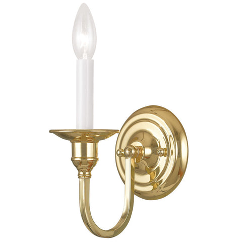 Livex Cranford 1 Light Polished Brass Wall Sconce - C185-5141-02