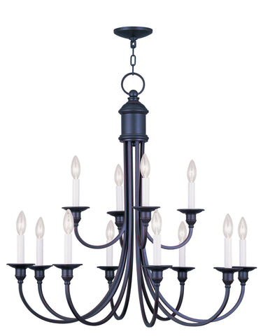 Livex Cranford 12 Light Olde Bronze Chandelier - C185-5149-67