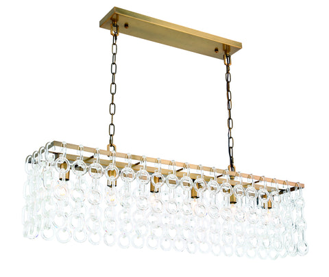 ZC121-1714D40LAB - Urban Classic: Debutante 6 light Light Antique Brass Pendant