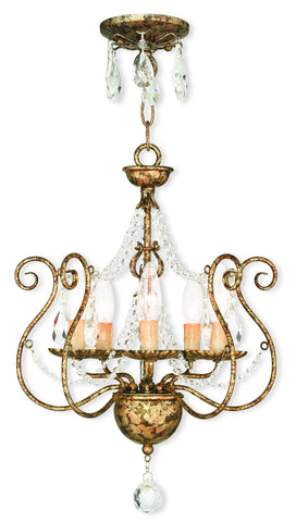 Livex Isabella 5 Light EB Mini Chandelier/Ceiling Mount - C185-51915-36