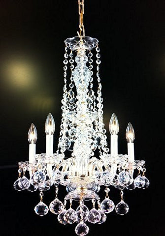 Swarovski Crystal Trimmed Chandelier New Chandelier H23" X W16" - Cjd-Balls/20007Sw