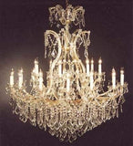 Set of 2-1 Maria Theresa Crystal Lighting Chandeliers Lights Fixture Ceiling Lamp H38" X W37" and 1 Crystal Chandelier Lighting Chandeliers Size: H52" X W46" - 1/21510/15+1 + 52/2MT/24+1