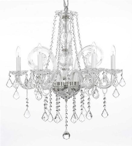 Crystal Chandelier Lighting H25" X W24" - G46-B26/385/5