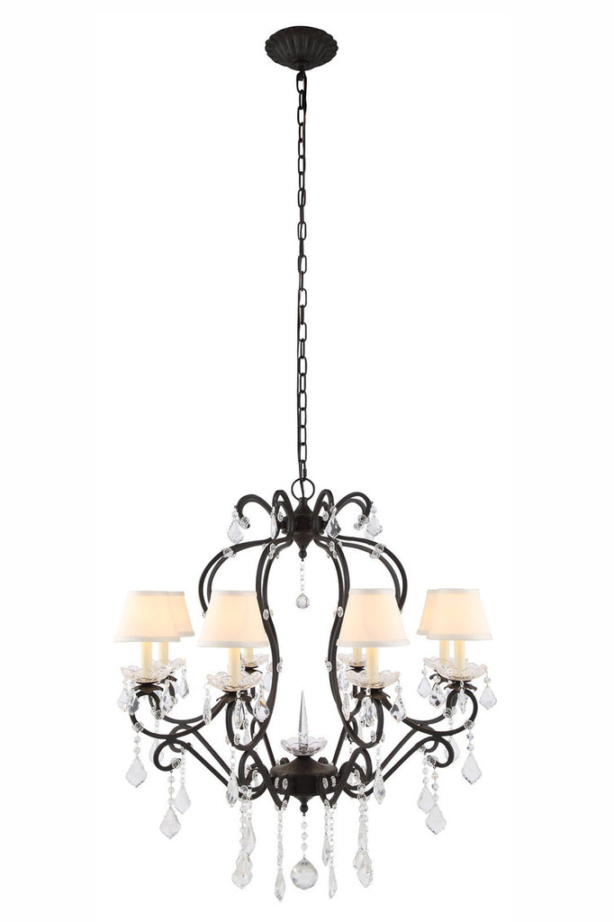 ZC121-1471D31VB - Urban Classic: Diana 8 light Vintage Bronze Chandelier Clear Royal Cut Crystal