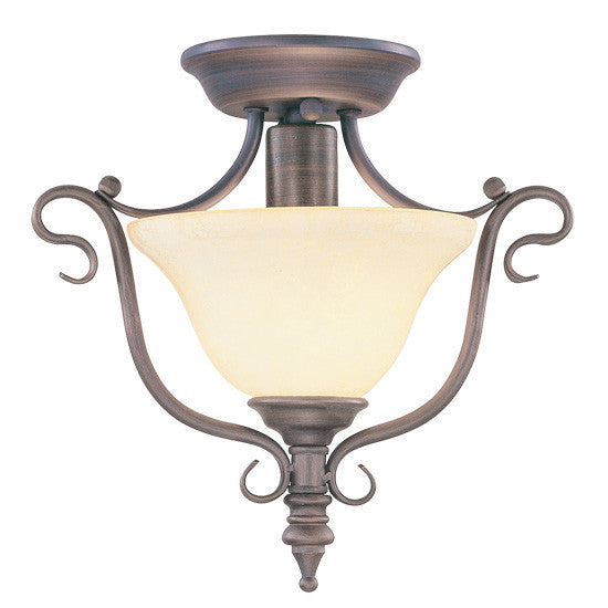 Livex Coronado 1 Light Imperial Bronze Ceiling Mount - C185-6186-58