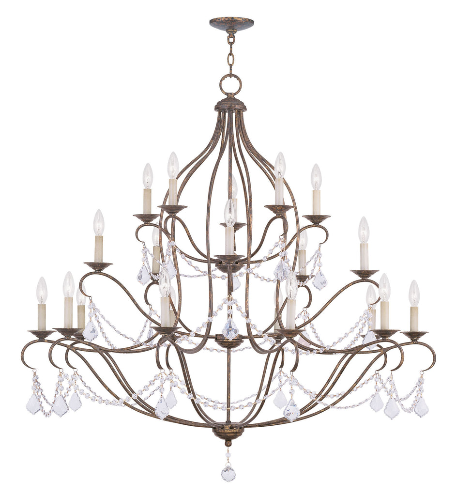 Livex Chesterfield 20 Light VBR Chandelier - C185-6439-71