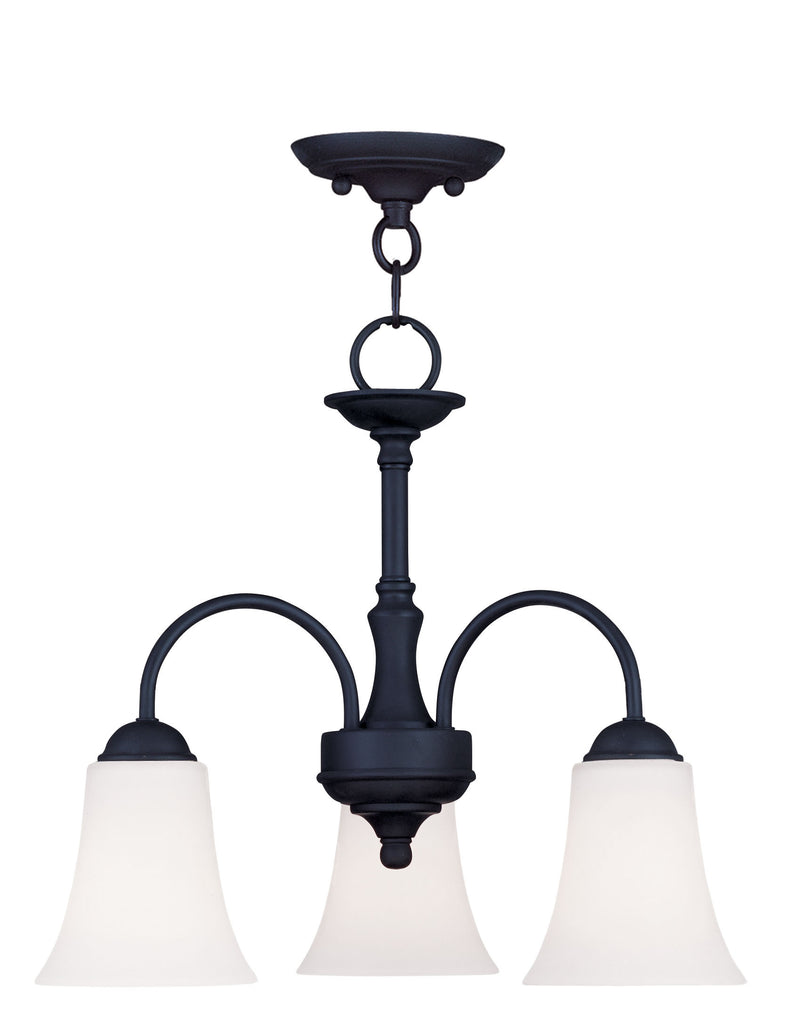 Livex Ridgedale 3 Light Black Chain Hang/Ceiling Mount - C185-6464-04