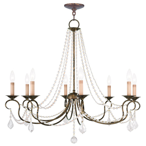 Livex Pennington 8 Light VBR Chandelier - C185-6518-71