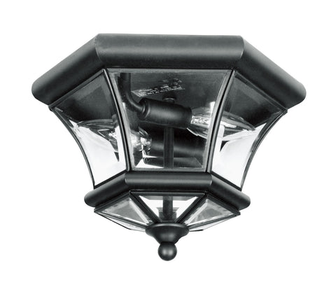 Livex Monterey/Georgetown 2 Light Black Ceiling Mount - C185-7052-04