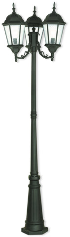 Livex Hamilton 3 Light TBK Outdoor Post Light - C185-75478-14