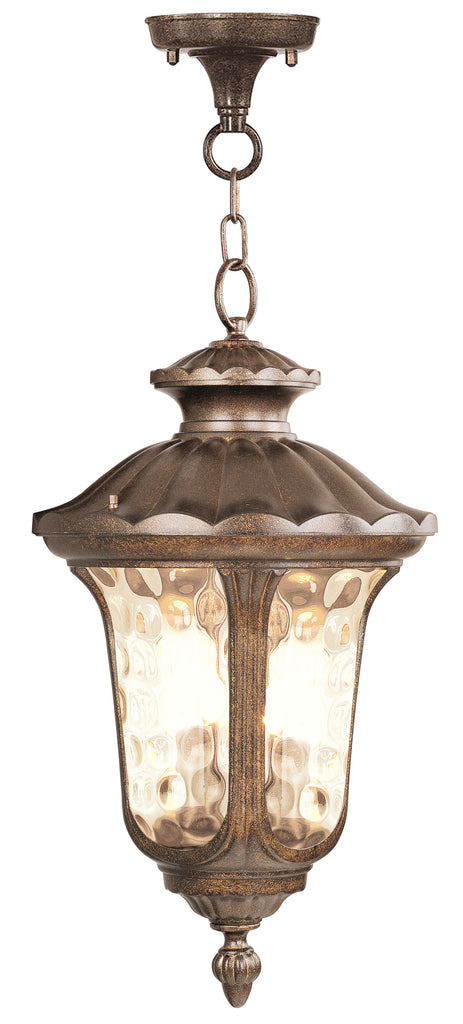 Livex Oxford 3 Light Moroccan Gold Chain Lantern - C185-7665-50