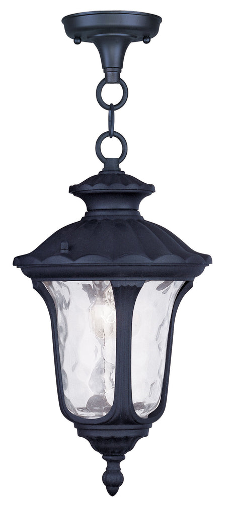 Livex Oxford 1 Light Black Chain Lantern - C185-7849-04