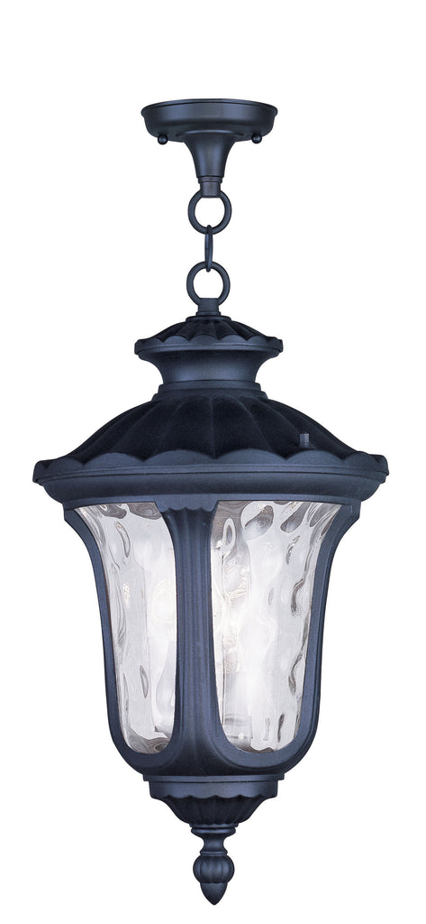 Livex Oxford 3 Light Black Chain Lantern - C185-7858-04