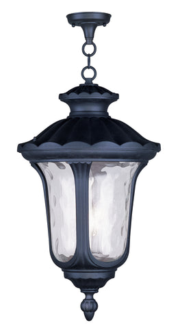 Livex Oxford 3 Light Black Chain Lantern - C185-7865-04