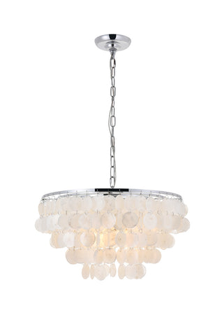 ZC121-LD5050D20C - Living District: Selene 4 light Chrome Pendant