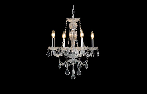 C121-7894D20C/RC - Regency Lighting: Giselle 4 light Chrome Chandelier Clear Royal Cut Crystal