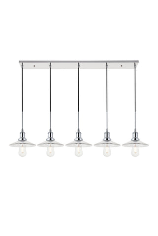 ZC121-LD4040D48C - Living District: Waltz 5 light chrome Pendant