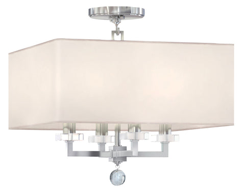 4 Light Polished Nickel Modern Ceiling Mount - C193-8105-PN_CEILING