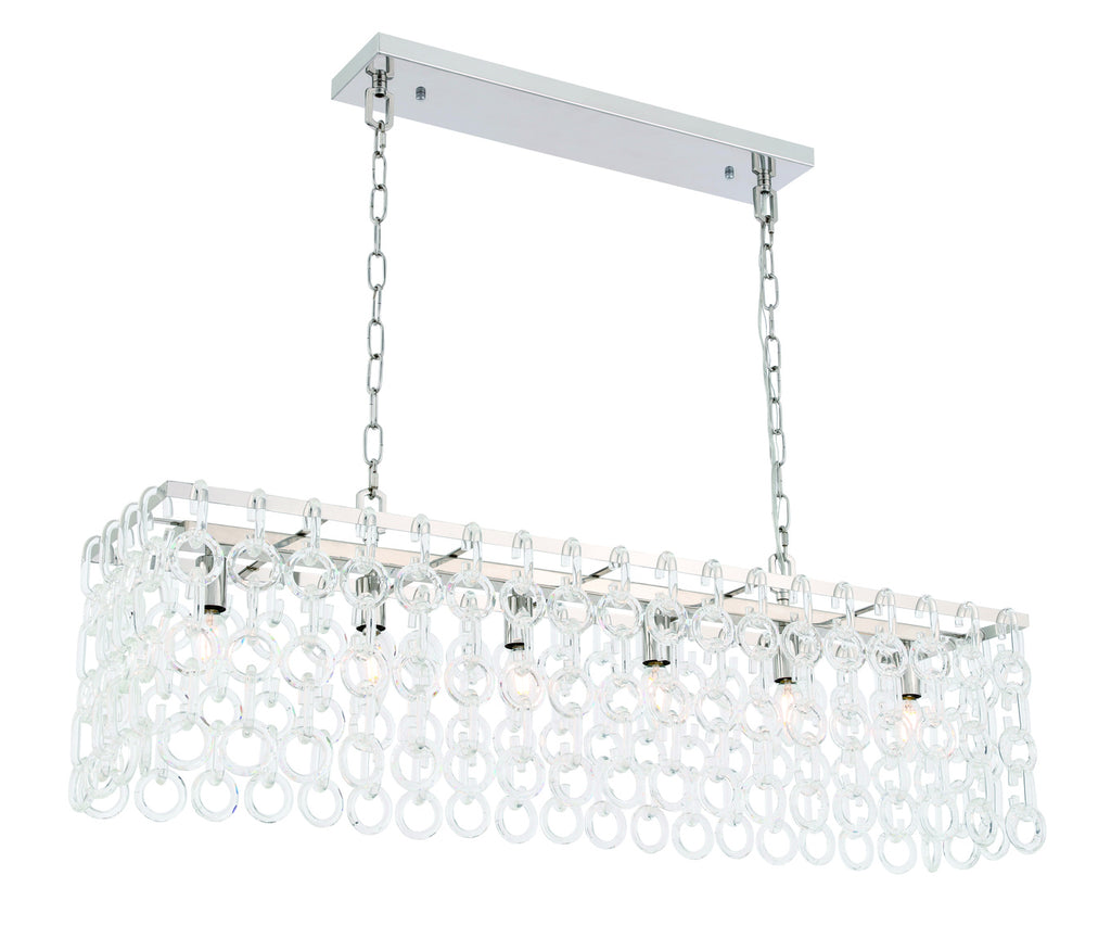 ZC121-1714D40PN - Urban Classic: Debutante 6 light Polished Nickel Pendant