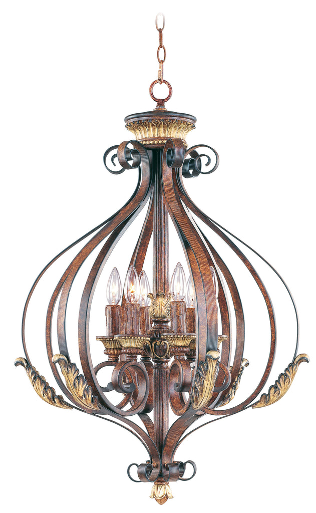 Livex Villa Verona 6 Light VBZ Foyer - C185-8557-63