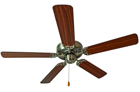 Basic-Max 52" Ceiling Fan Walnut/Pecan Blades Satin Nickel/Walnut/Pecan - C157-89905SNWP