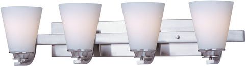 Conical 4-Light Bath Vanity Satin Nickel - C157-9014SWSN