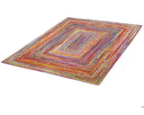 Multi Color Handbraided Jute Rug Area Rug 8 X 10 - J10-IN-601-8X10