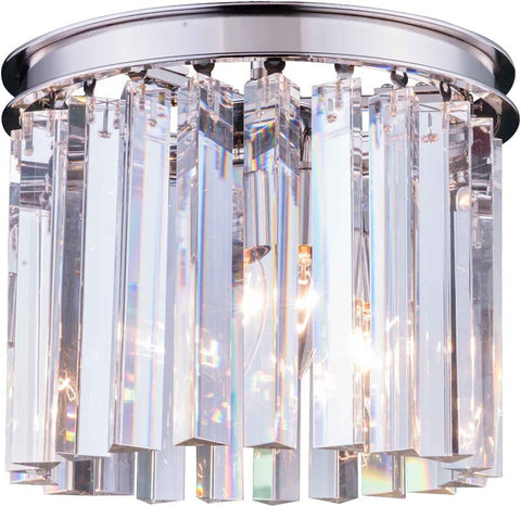 ZC121-1208F12PN-GT/RC By Regency Lighting - Sydney Collection Polished nickel Finish 3 Lights Flush Mount