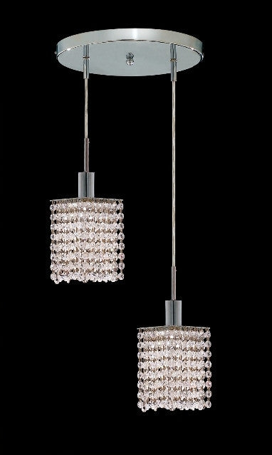 ZC121-1282D-R-S-CL/EC By Regency Lighting Mini Collection 2 Lights Pendant Chrome Finish