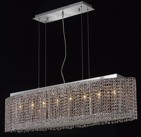 ZC121-1292D46C-CL/EC By Regency Lighting Moda Collection 8 Light Chandeliers Chrome Finish