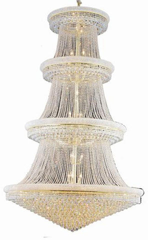 ZC121-V1800G62G/RC By Elegant Lighting Primo Collection 56 Light Foyer/Hallway Gold Finish