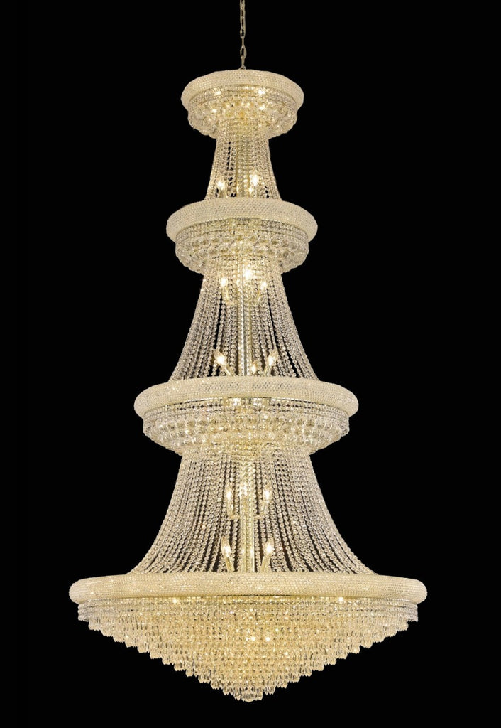 ZC121-1802G48G/EC By Regency Lighting Primo Collection 42 Light Chandeliers Gold Finish