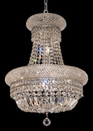 C121-1803D16C By Regency Lighting-Primo Collection Chrome Finish 8 Lights Chandelier