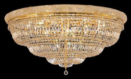 C121-1803F48G By Regency Lighting-Primo Collection Gold Finish 33 Lights Flush