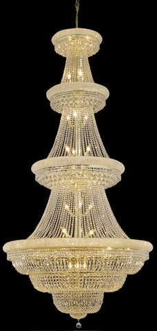 ZC121-1803G48G/EC By Regency Lighting Primo Collection 42 Light Chandeliers Gold Finish