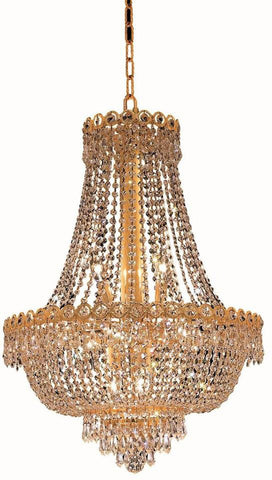 ZC121-V1900D20G By REGENCY - Century Collection Gold Finish Chandelier