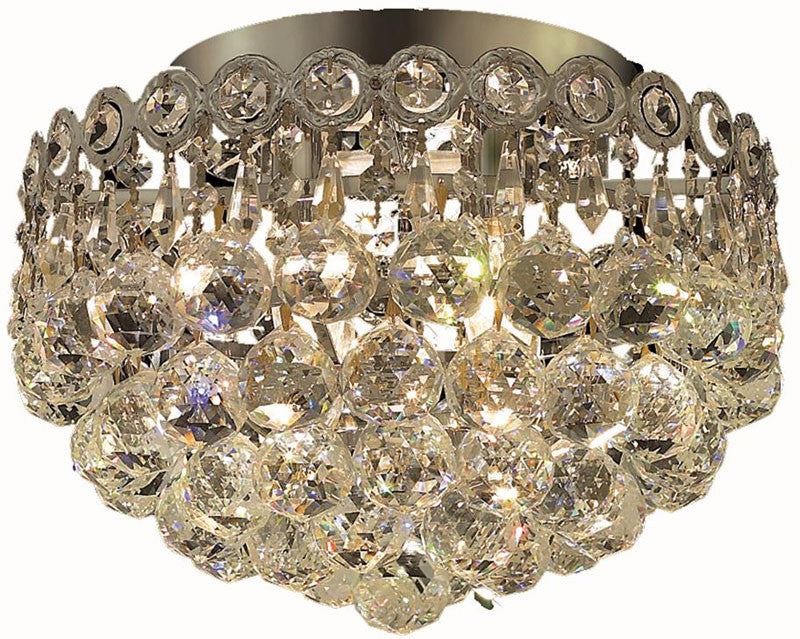 ZC121-1901F12C/EC By Regency Lighting - Century Collection Chrome Finish 4 Lights Flush Mount