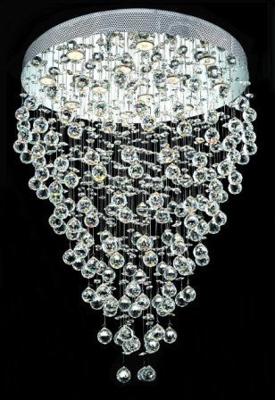 ZC121-V2006D28C By Regency Lighting-Galaxy Collection Chrome Finish 12 Lights Chandelier