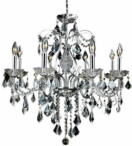 ZC121-2015D26C/EC+SH By Regency Lighting - St. Francis Collection Chrome Finish 8 Lights Dining Room