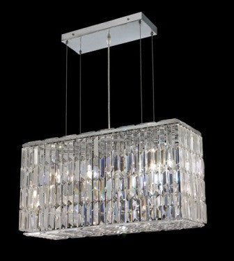 C121-2018D26C By Regency Lighting-Maxim Collection Chrome Finish 8 Lights Chandelier