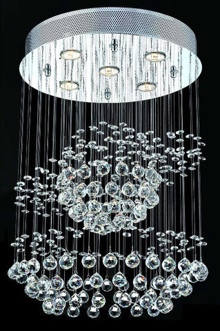 C121-2026D18CBy Regency Lighting - Galaxy Collection Polished Chrome Finish Chandeleir