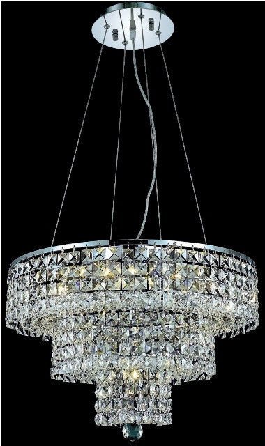 ZC121-2037D20C/EC By Regency Lighting Maxim Collection 9 Light Chandeliers Chrome Finish